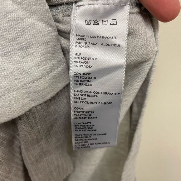 Silence + Noise Kelly Two Tone Grey High Low Tunic Tank Top SZ XS - Picture 6 of 7